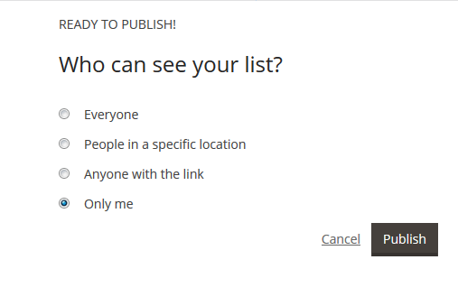 Who Can See Your List