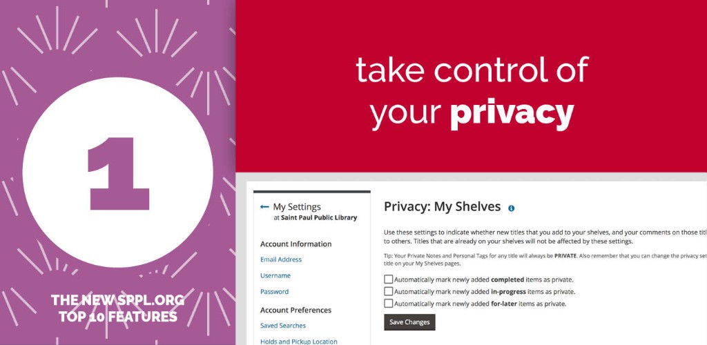 Your Privacy Settings In The New Catalog Saint Paul Public Library 7174